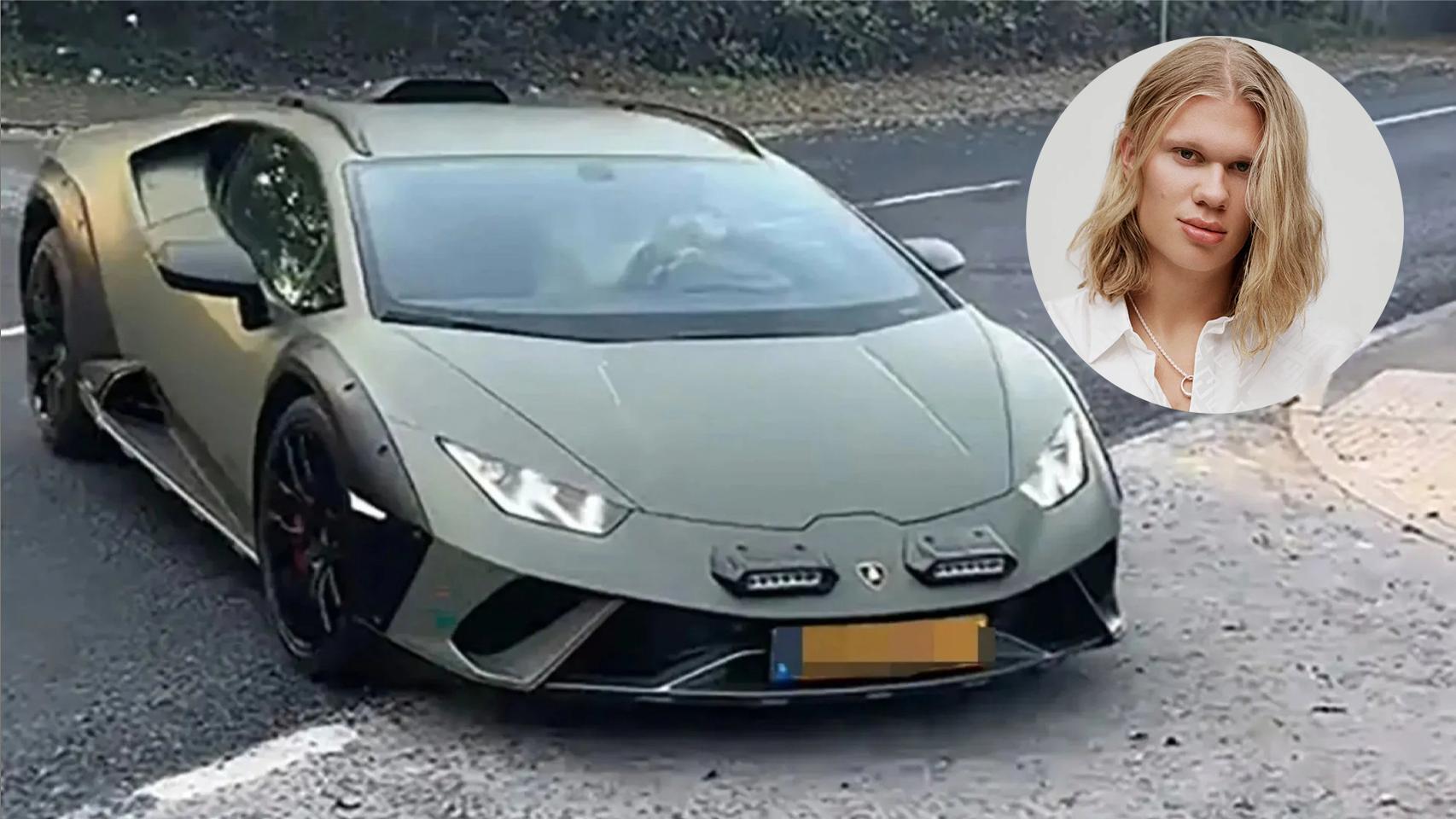 Erling Haaland y su nuevo Lamborghini
