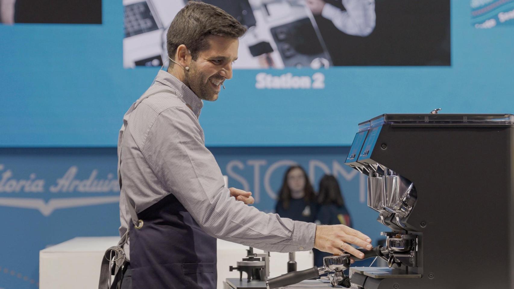 El barista gallego Marcos González