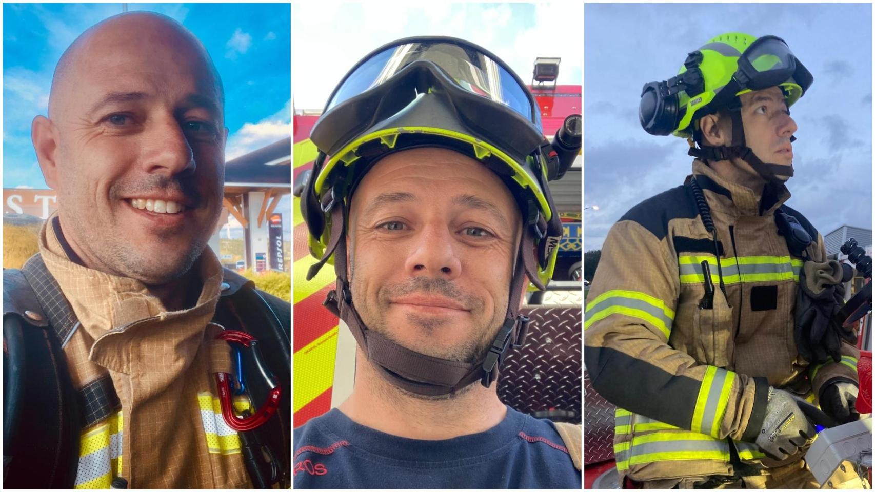 Roi Pantín en acto de servicio.