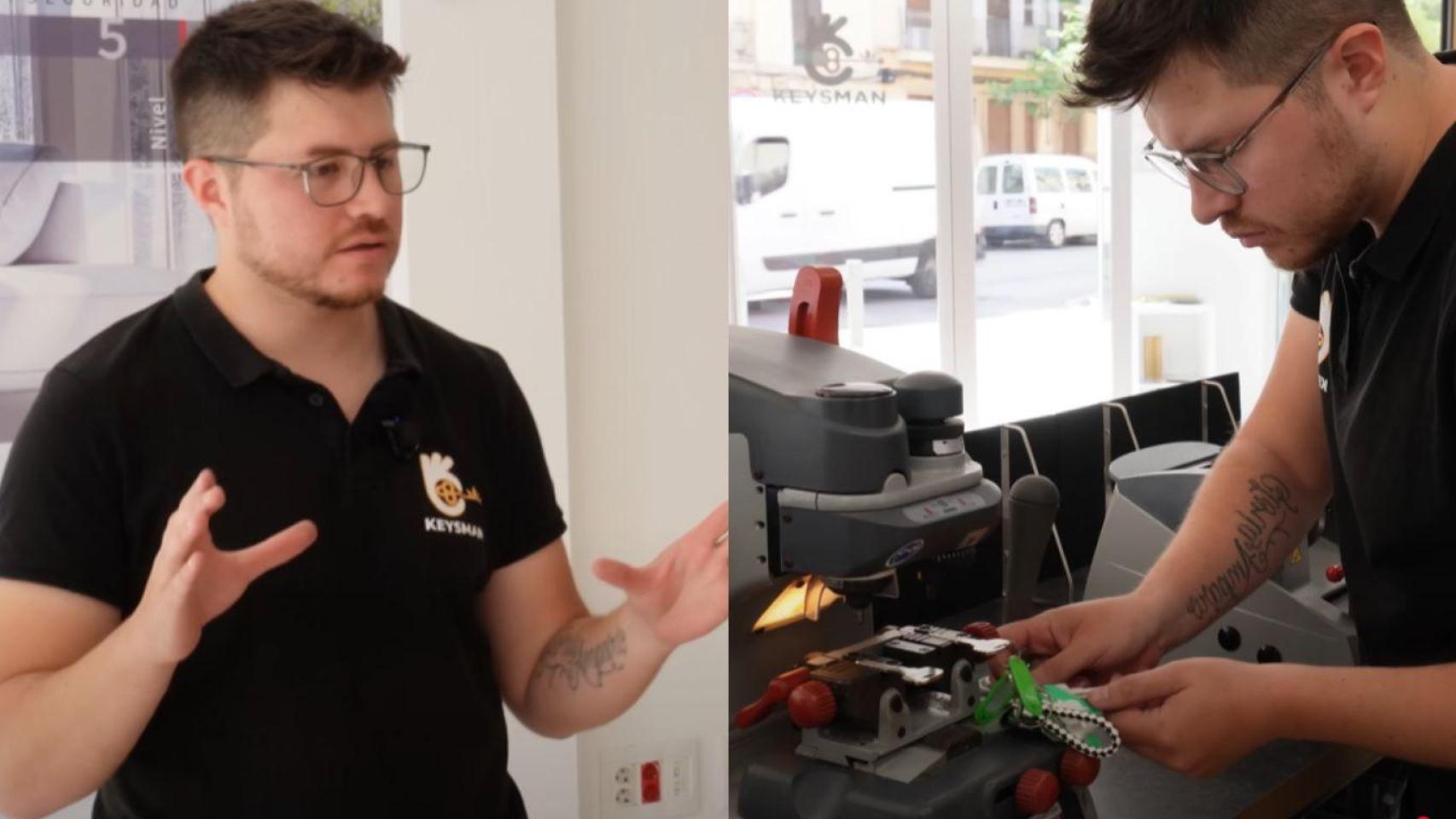 Sebastián, cerrajero en Keysman