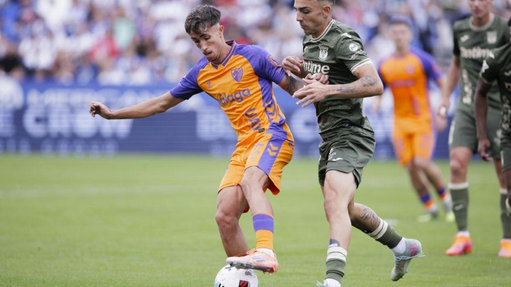 David Larrubia, jugador del Málaga CF