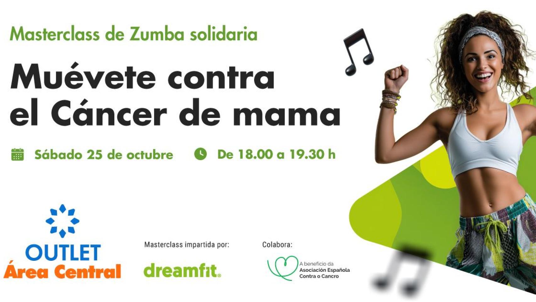 Zumba solidaria en Área Central.