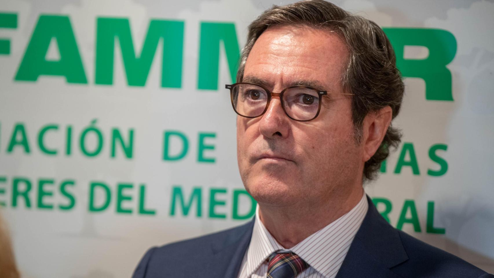 El presidente de la CEOE, Antonio Garamendi