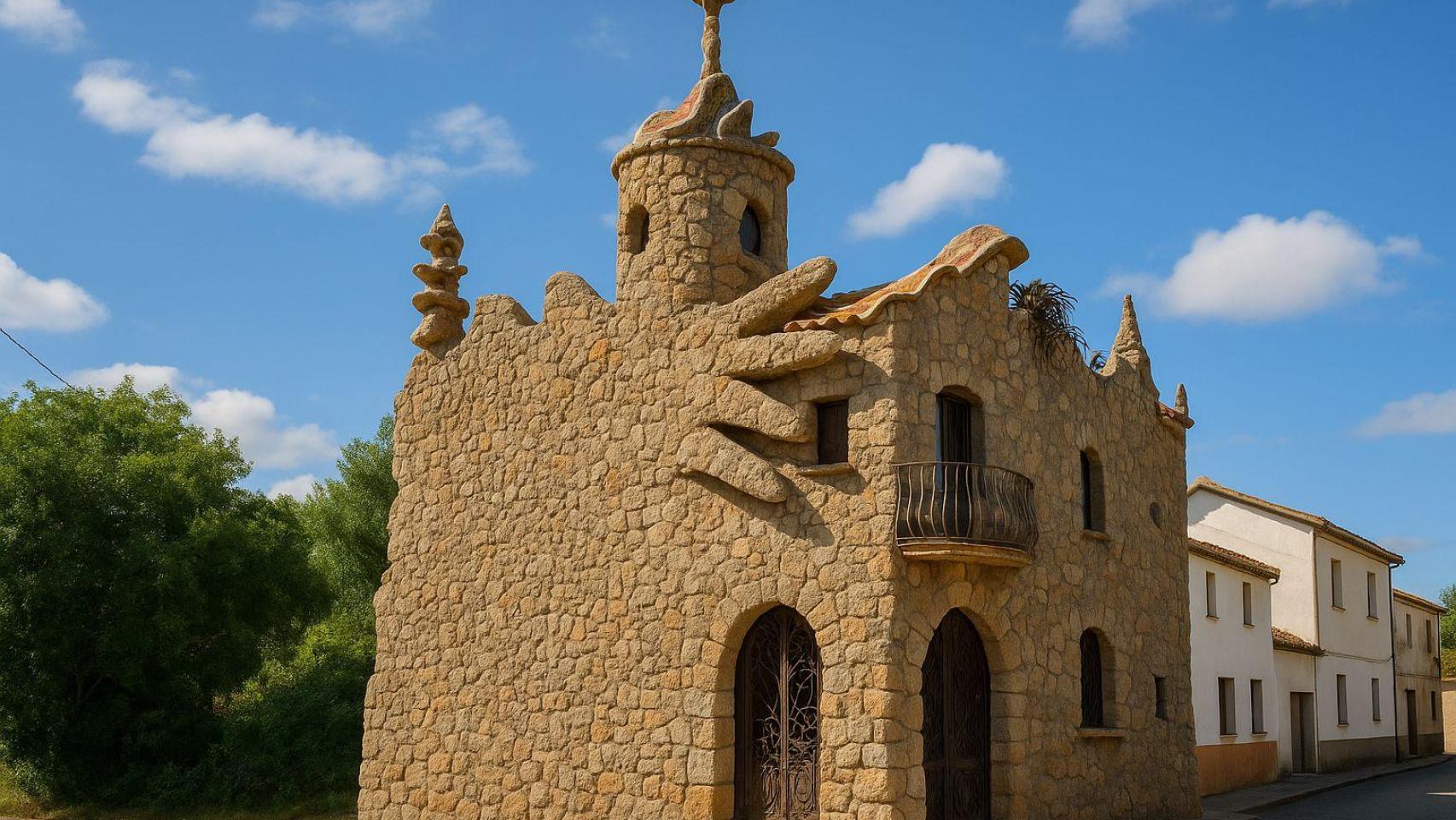 Una casa que recuerda a Gaudí.