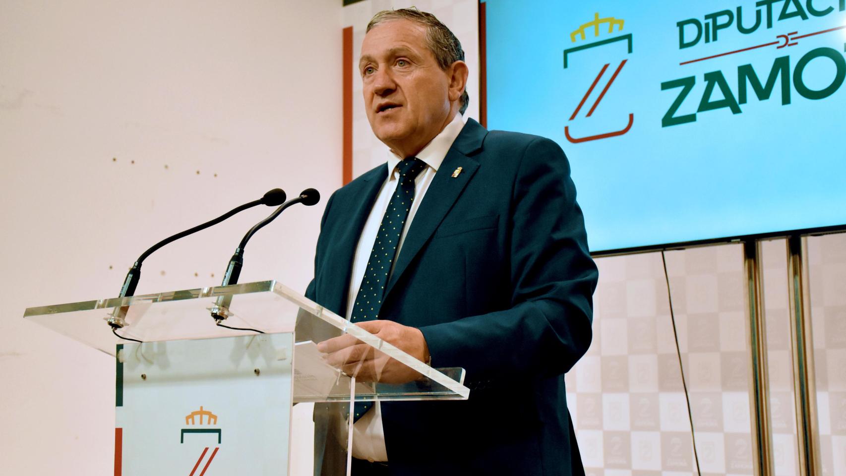 El presidente de la Diputación de Zamora, Javier Faúndez