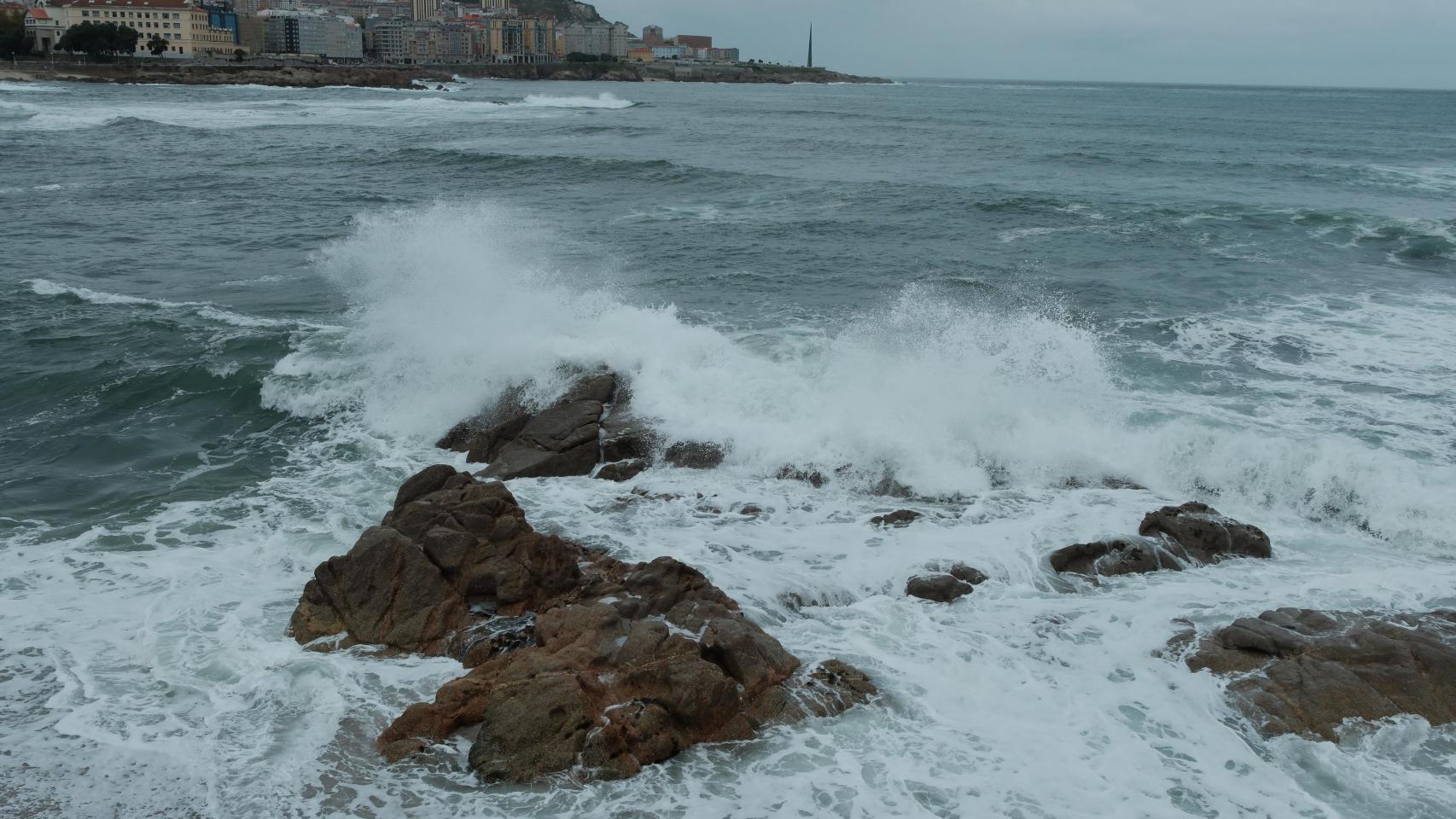 Temporal marítimo en A Coruña