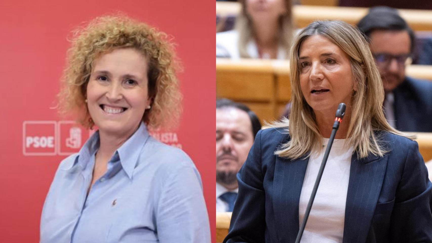 La segoviana Lirio Martín (PSOE) y Alicia García (PP)