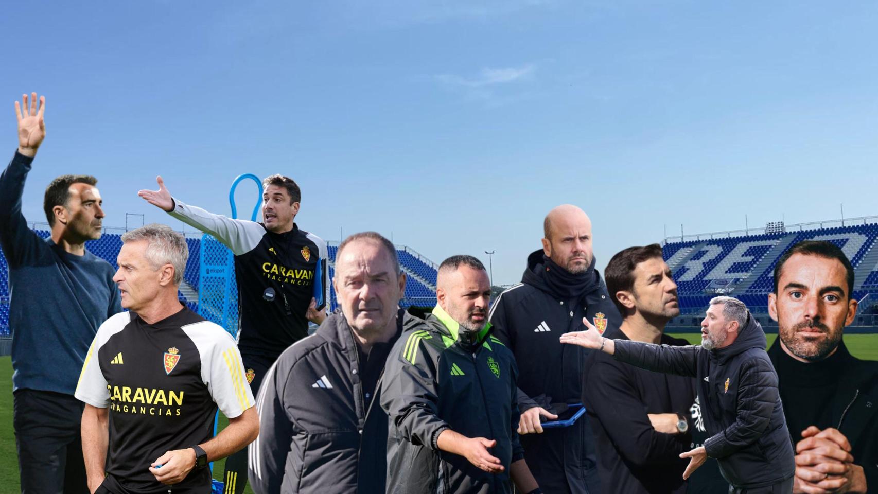 Los 9 entrenadores de la nueva propiedad del Real Zaragoza.