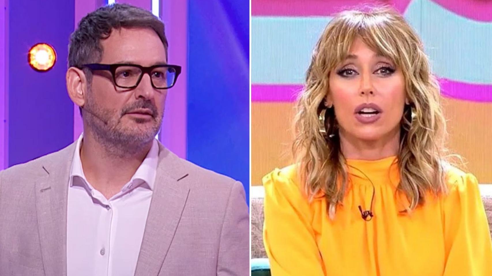 Eugeni Alemany y Emma García en un montaje hecho por BLUPER.