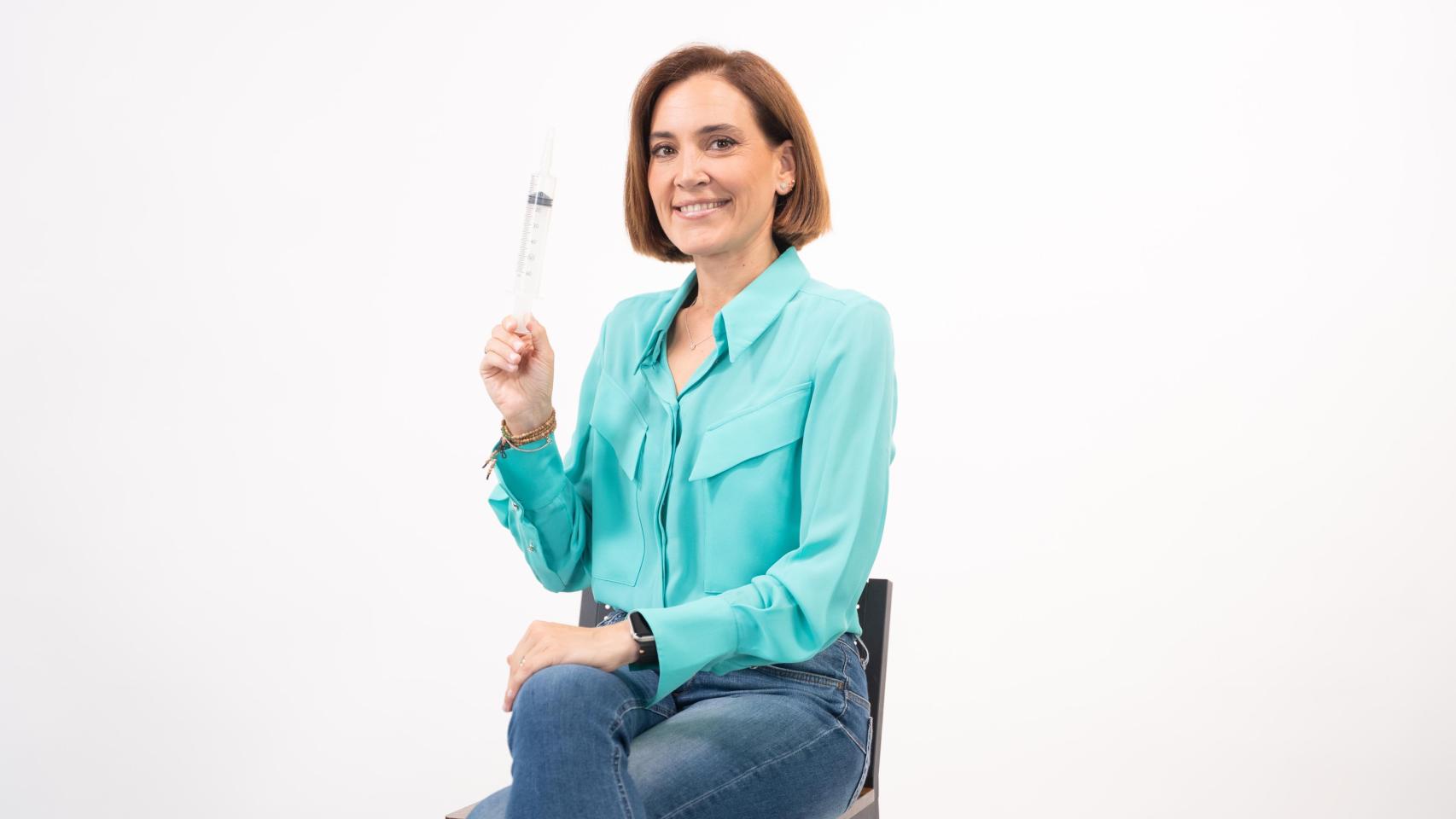 La farmacéutica posando para Magas.