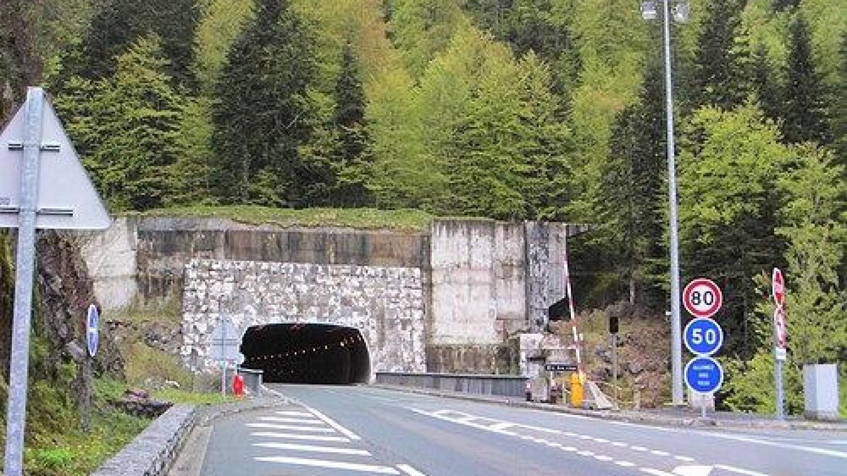 Entrada al túnel de Somport desde Francia