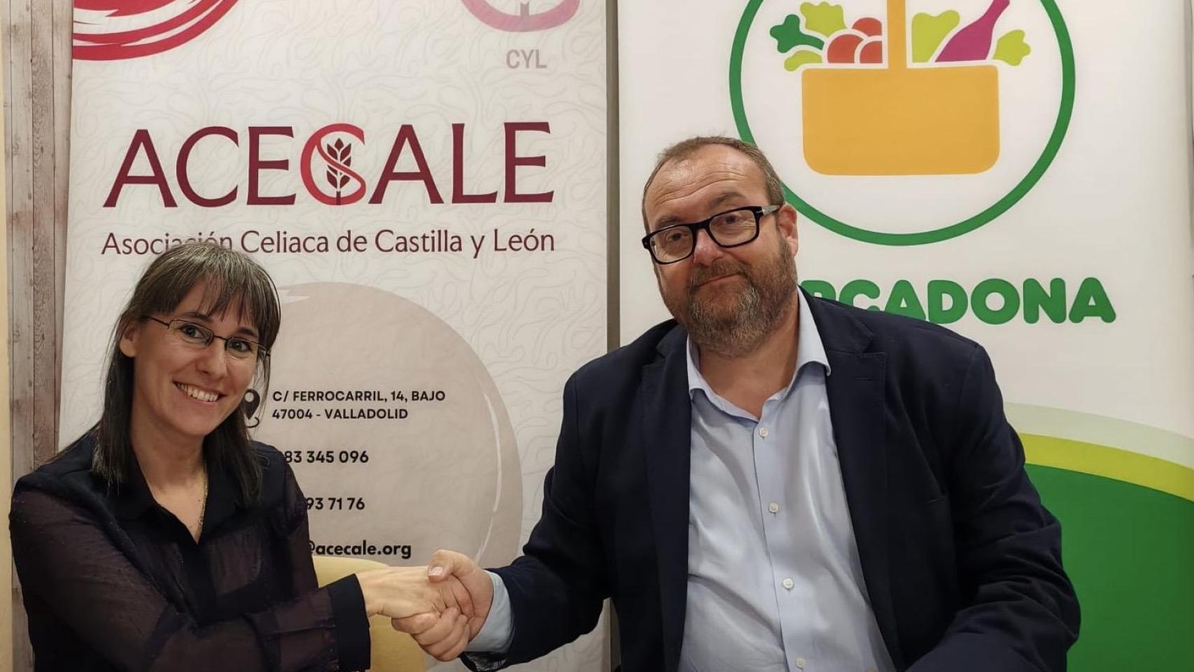 Firma del convenio entre Mercadona y Acecale