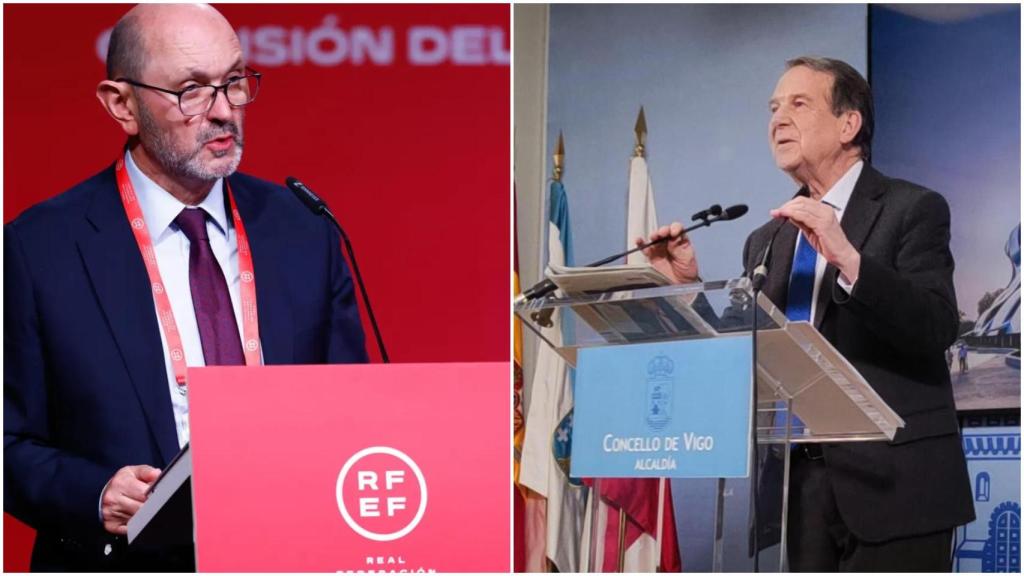 Caballero y Louzán se vuelven a enzarzar con Vigo en el foco como sede del Mundial 2030