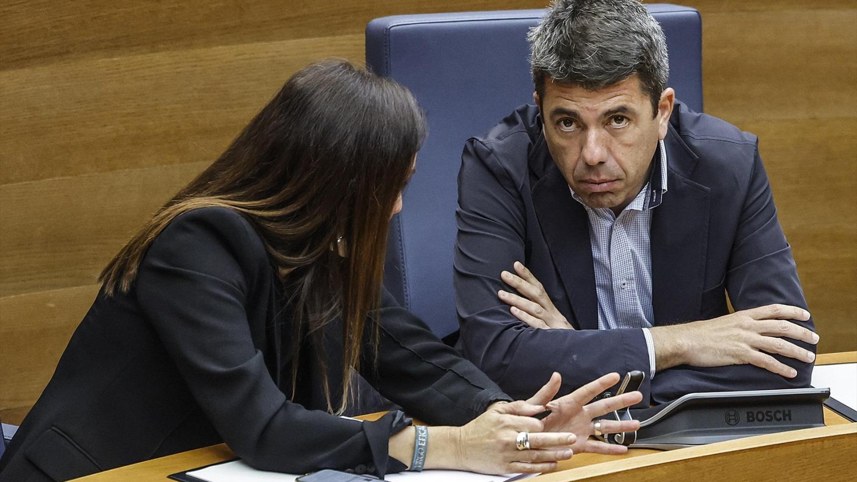 Mazón y Ruth Merino. Rober Solsona / EP