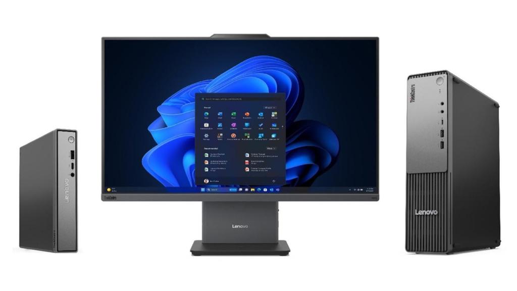 Set de nuevos ordenadores de Lenovo.