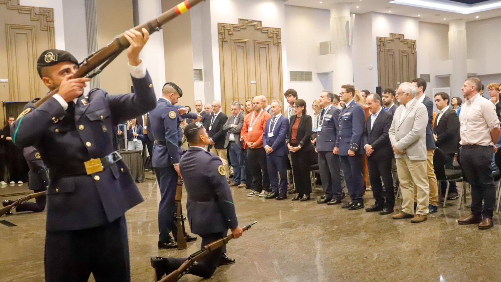 Inauguración del VII Congreso Internacional Aeroespacial, en Vigo.