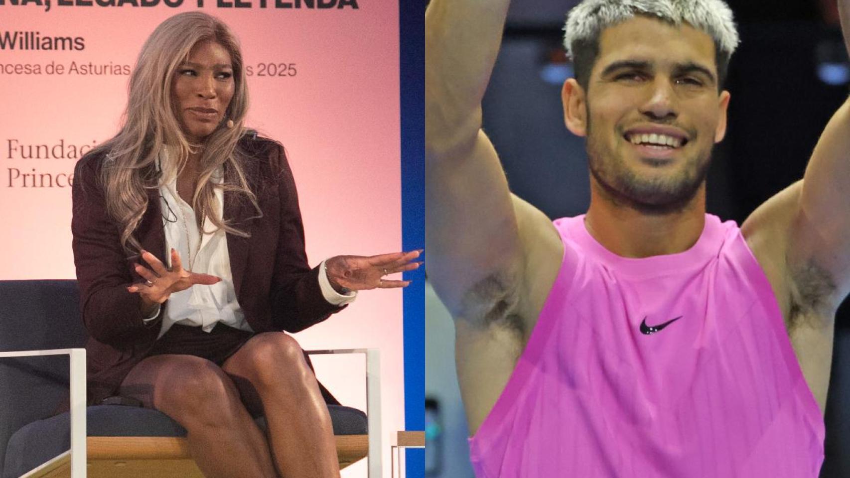 Serena Williams revela su fanatismo por Carlos Alcaraz