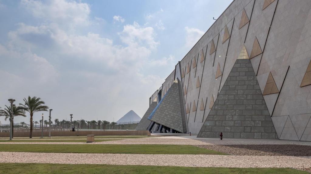 One of the museum's facades. Photo: Grand Egyptian Museum