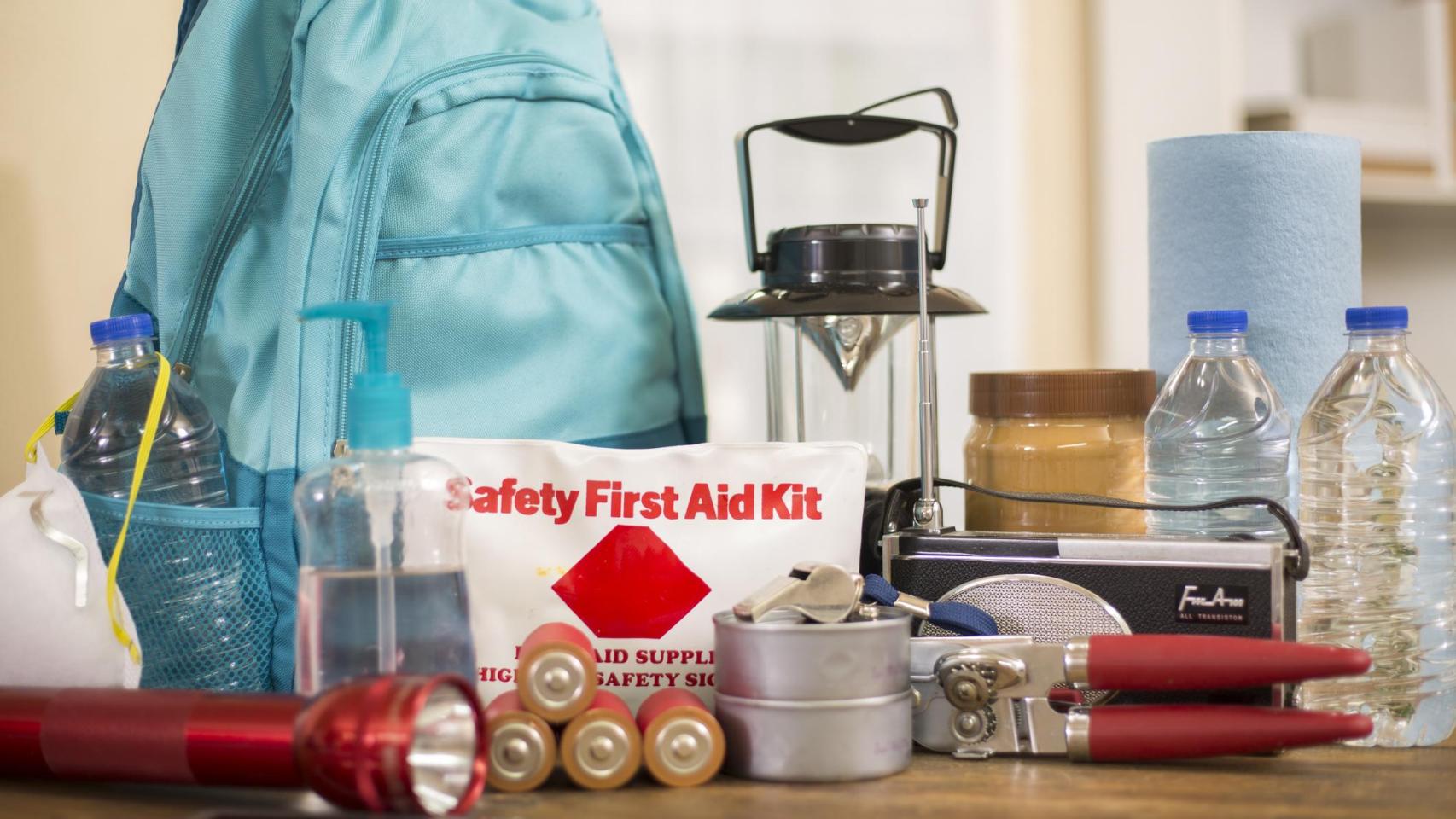 Un ejemplo de kit de emergencia.