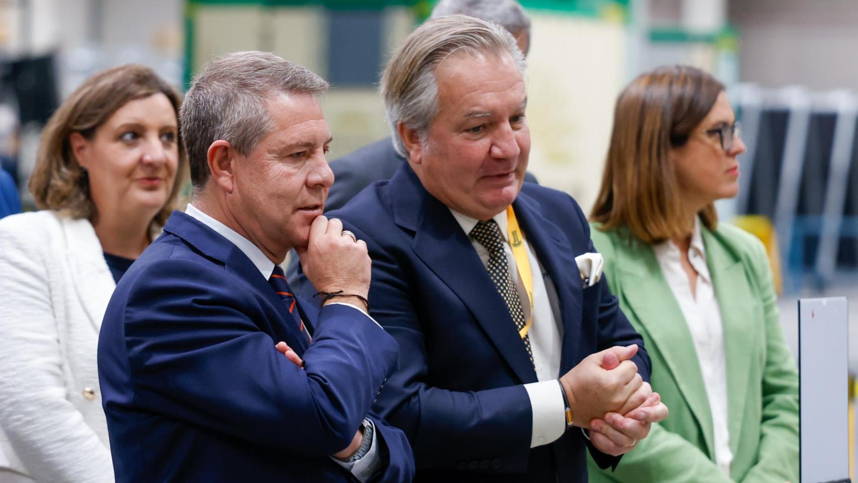 Page durante la visita a la fábrica de Nomad Solar Industries en Villarrubia de Santiago (Toledo) esta semana.