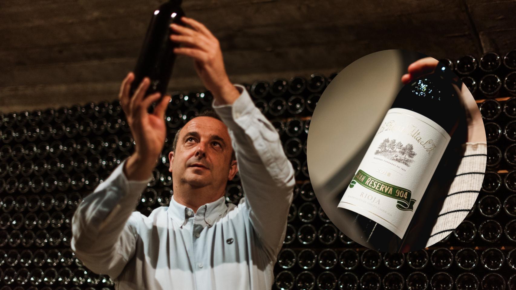 Montaje de Julio Saénz con el Gran Reserva 904.