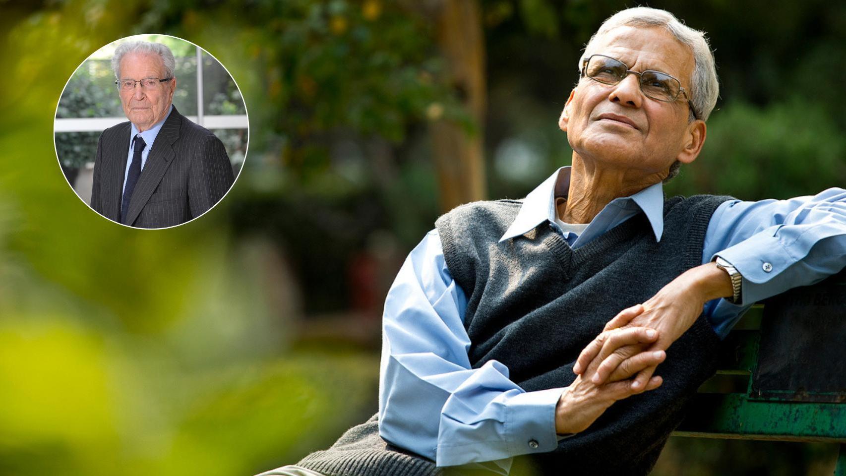 El abogado Antonio Garrigues y un jubilado.