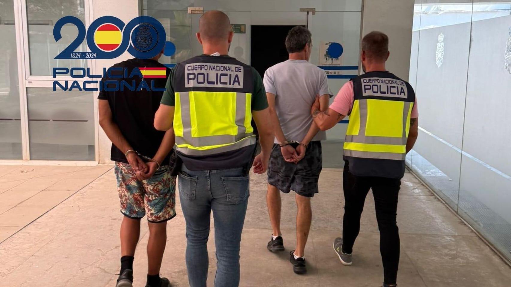 Imagen de los dos detenidos.