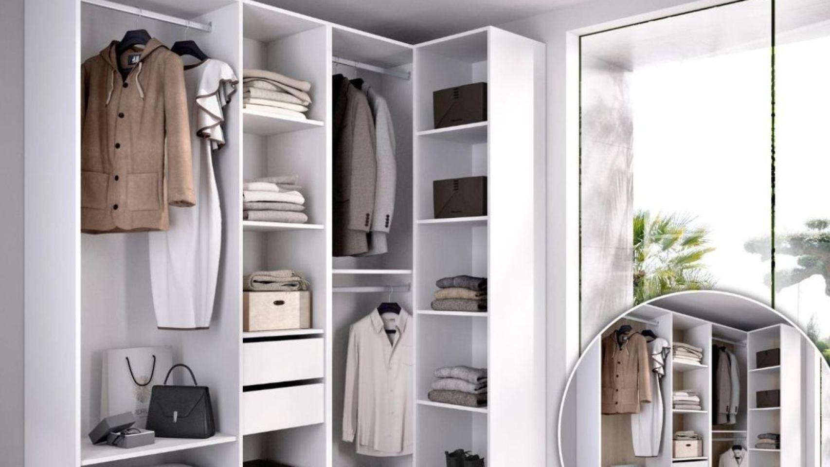 armario vestidor de rincón de SUIT