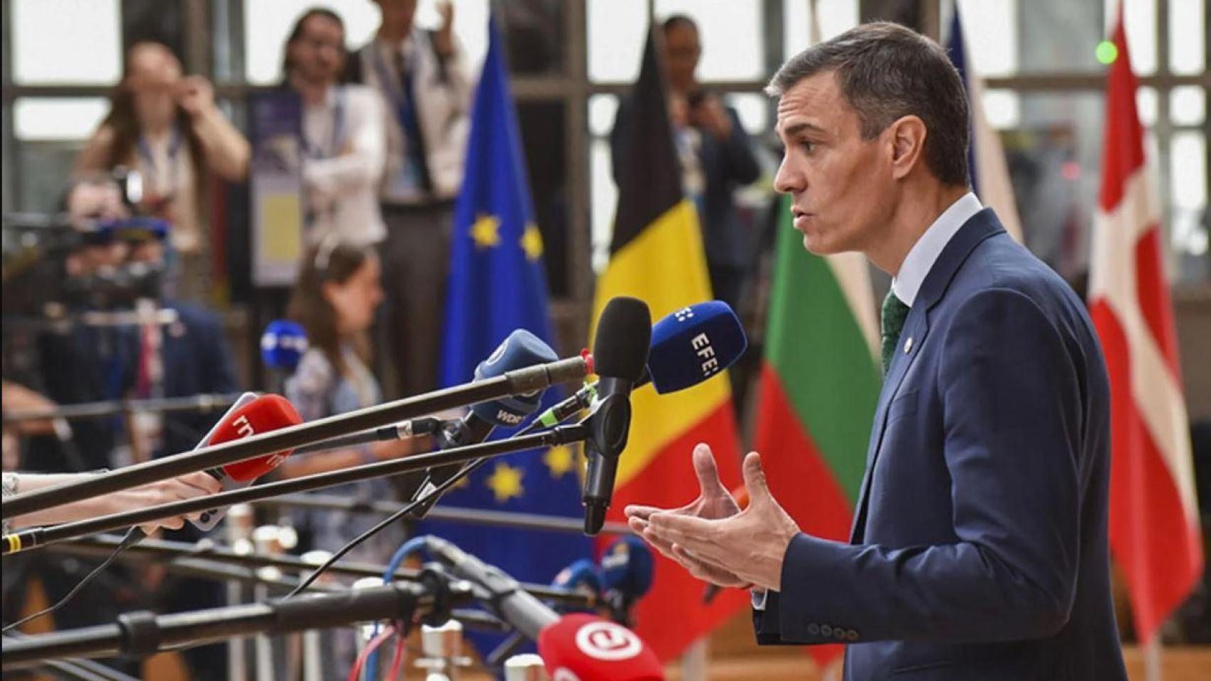 El presidente de Gobierno, Pedro Sánchez, el pasado junio en Bruselas, tras la reunión del Consejo de Europa.