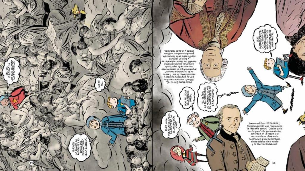 Viñeta del libro 'Historia del arte en cómic'.