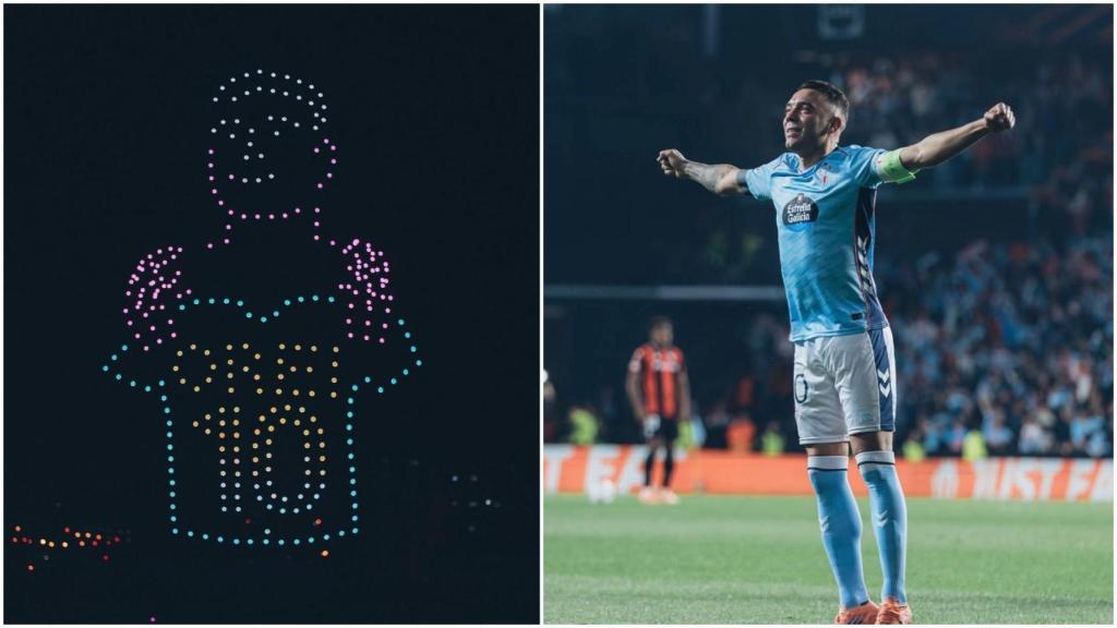 Homenaje a Iago Aspas en Balaídos.