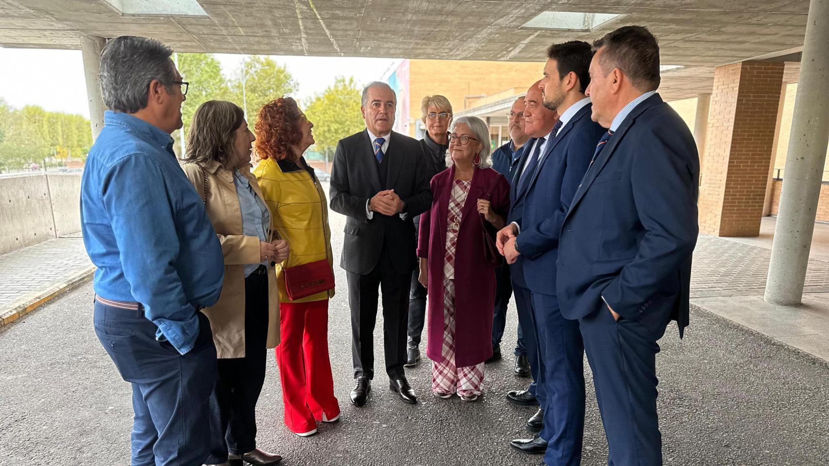 Concentración de los alcaldes del PP de la comarca de Talavera. Foto: PP CLM.