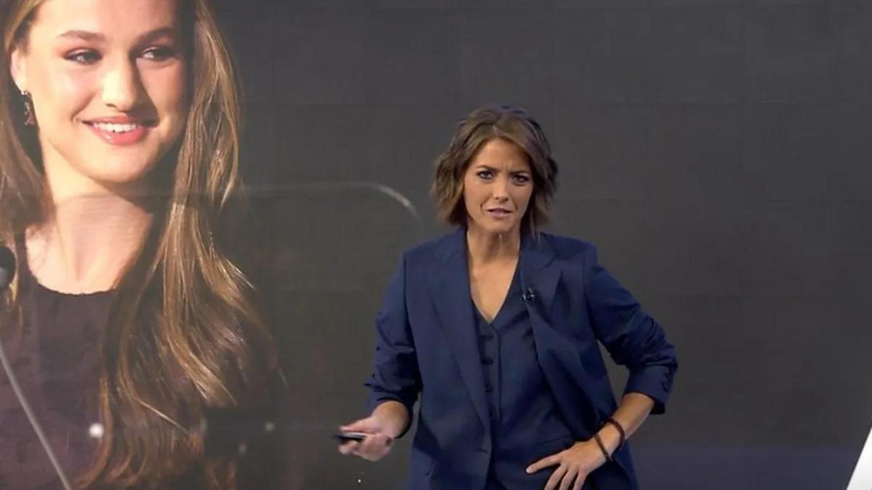 María Casado en 'Informativos Telecinco'.