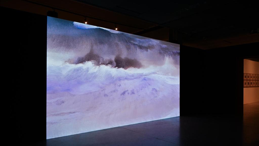 'Storms' (2021), by Quayola, in the last room of the exhibition. Photo: Telefónica Foundation