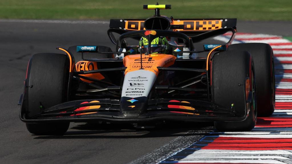 Lando Norris, durante el Gran Premio de México.