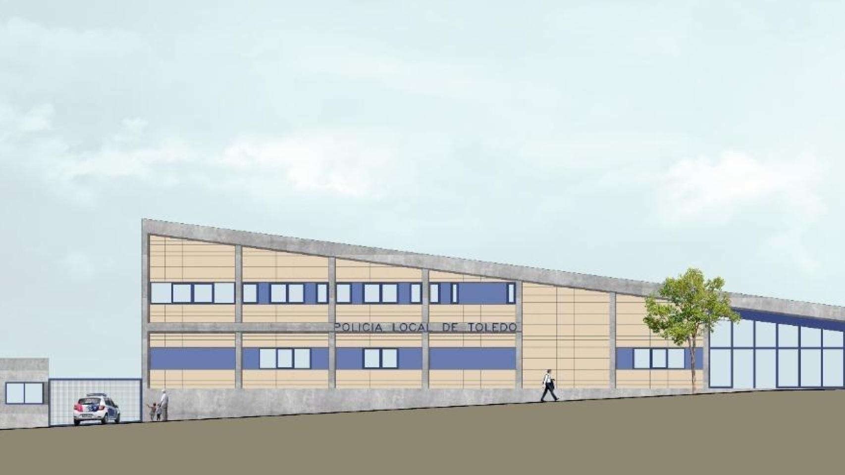 Plano del futuro cuartel.