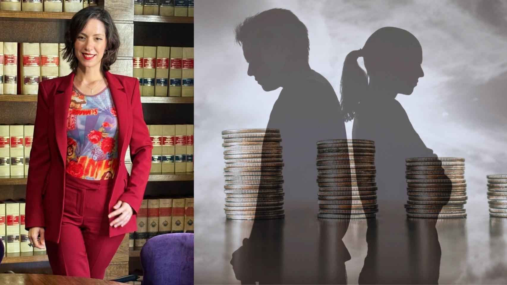 La abogada Verónica Tallón Álvarez y una pareja en desacuerdo por las finanzas.