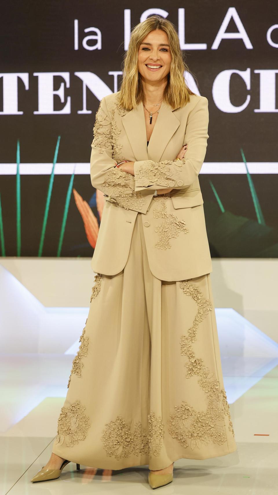 Sandra Barneda, este pasado lunes, luciendo el modelo Alma en Peña.