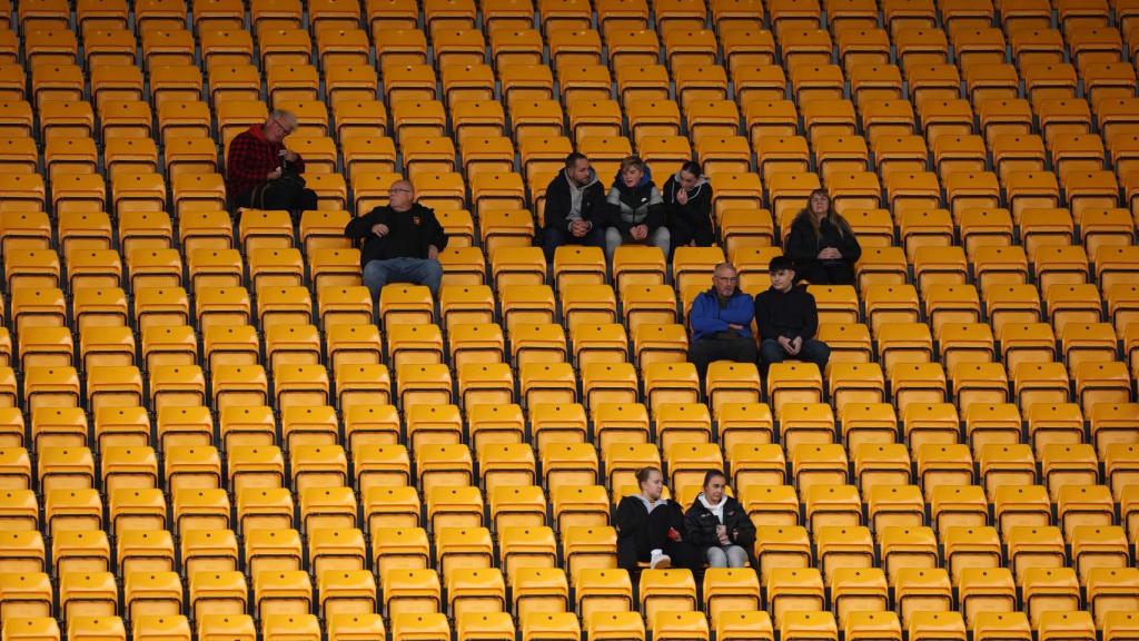 Fanáticos del Wolverhampton en el estadio Molineux.