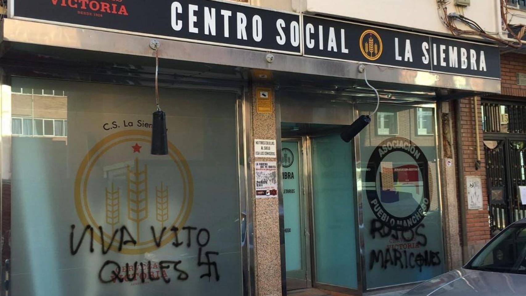 Pintadas en el centro cultural 'La Siembra' en Ciudad Real.