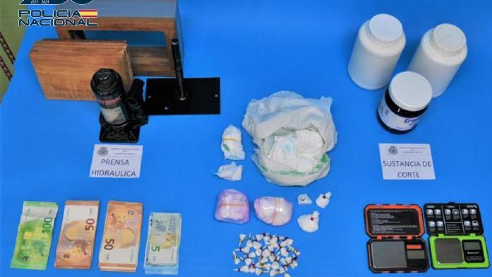 Material interceptado.