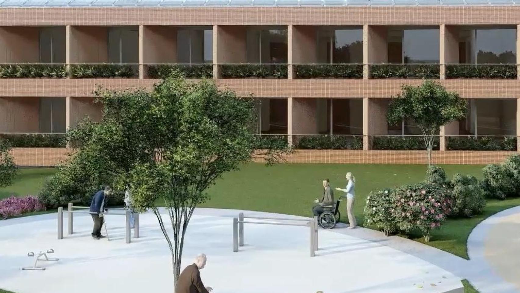 Zonas exteriores del futuro edificio.