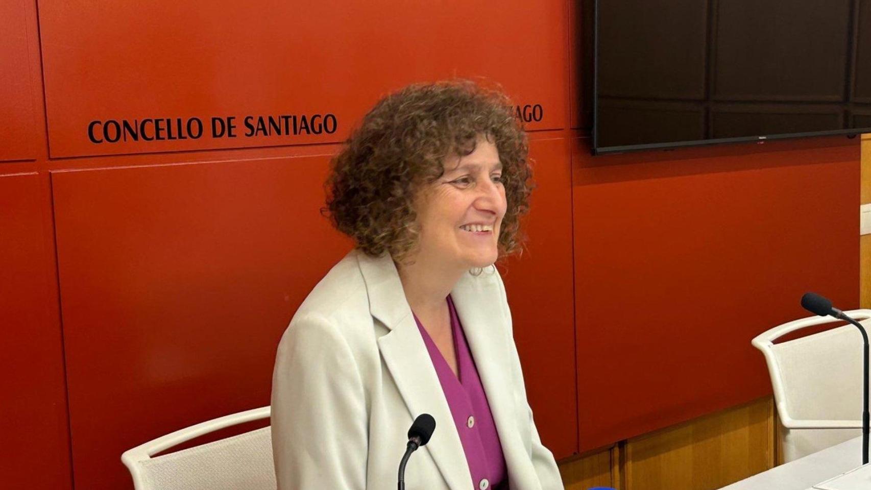 La alcaldesa de Santiago, Goretti Sanmartín.