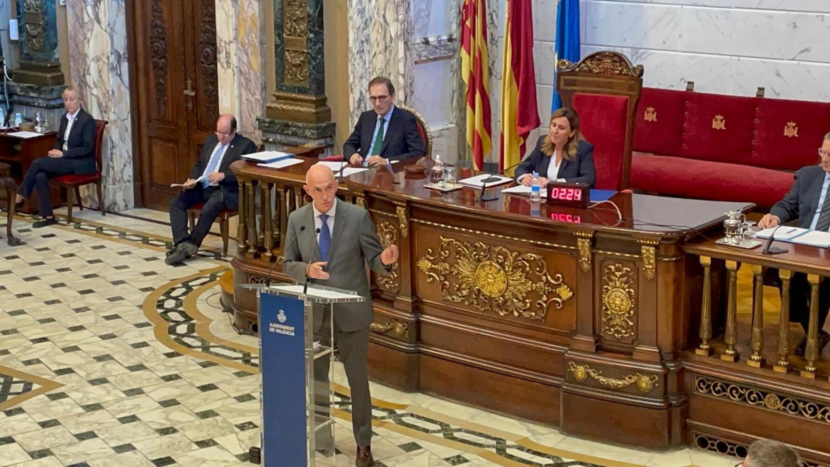 José Gosálbez, portavoz de Vox en el Ayuntamiento de Valencia. EE
