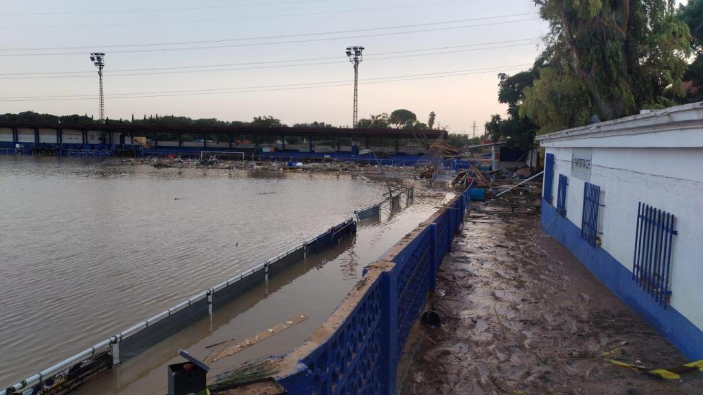 Image d'El Palleter après avoir traversé la dana.