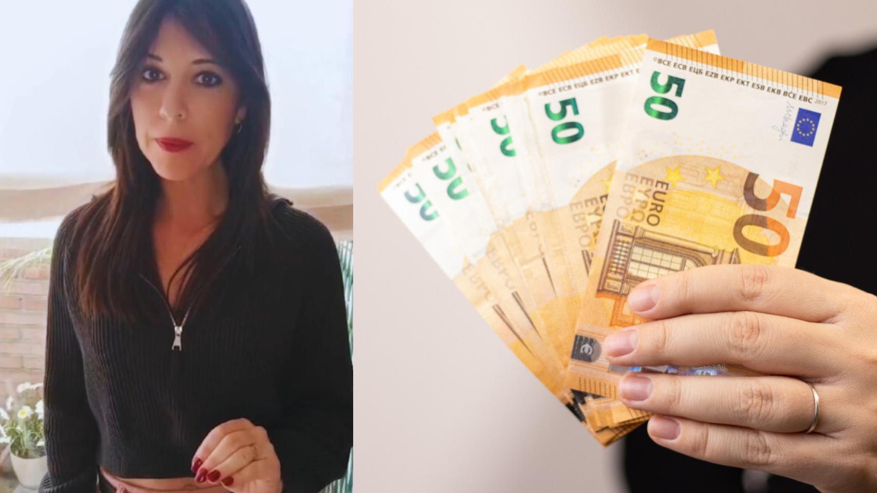 La consultora financiera Ness Cisa y varios billetes de 50 euros.