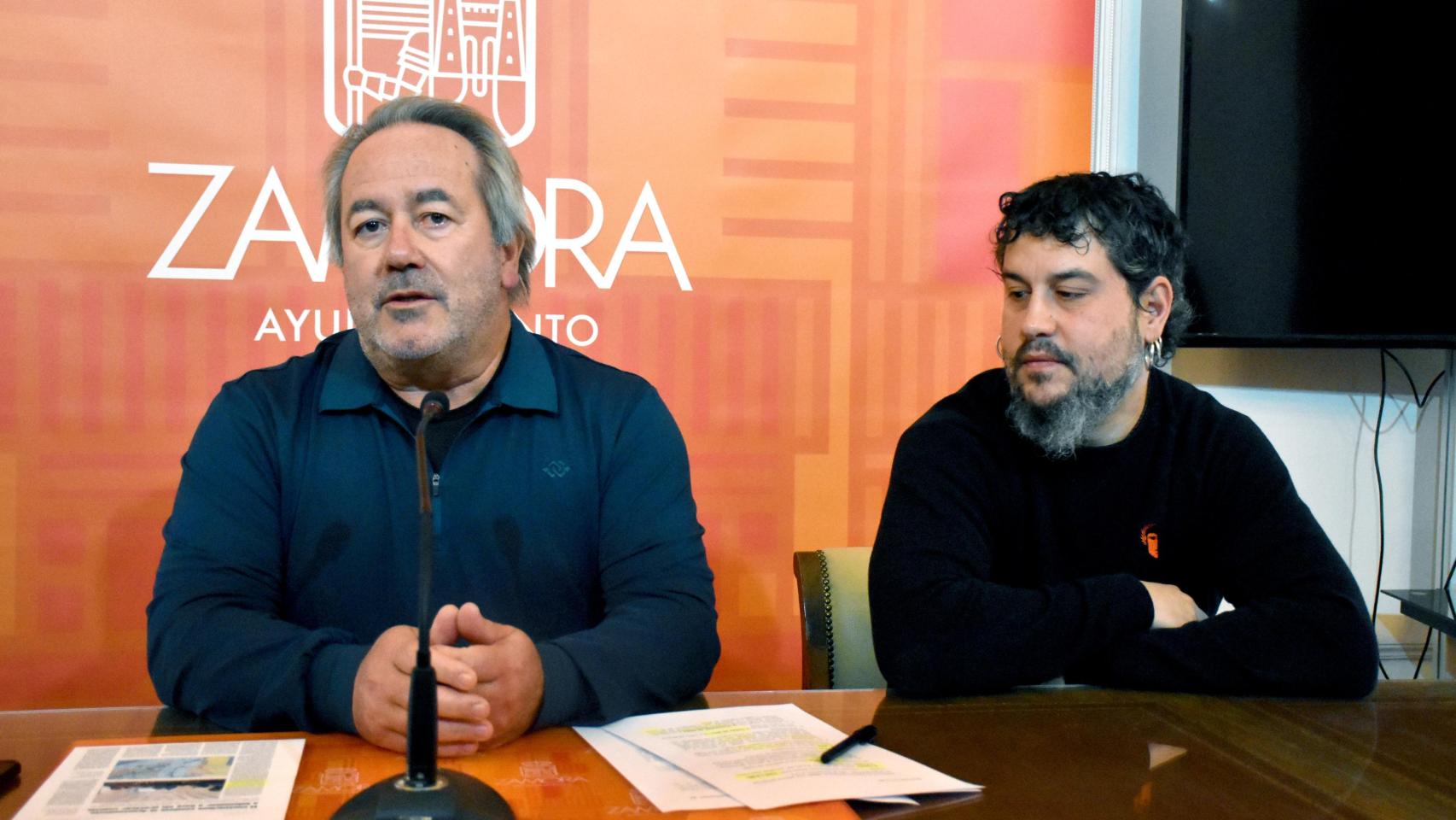 El alcalde de Zamora, Francisco Guarido y el concejal de Hacienda, Recaudación, Rentas, Intervención y Tesorería, Diego Bernardo