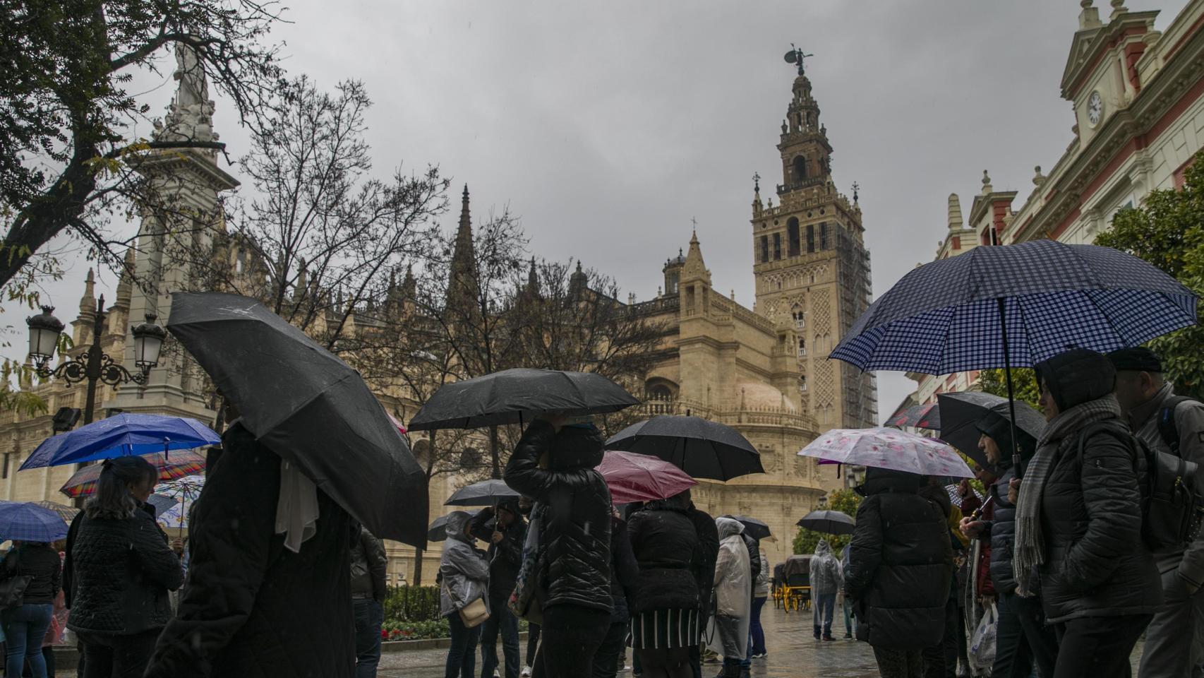 Imagen de lluvias en Sevilla.
