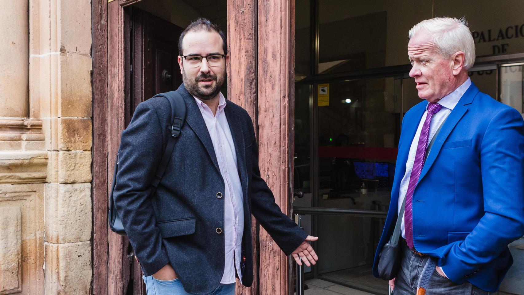 El exprocurador del PSOE Ángel Hernández durante el juicio en Soria