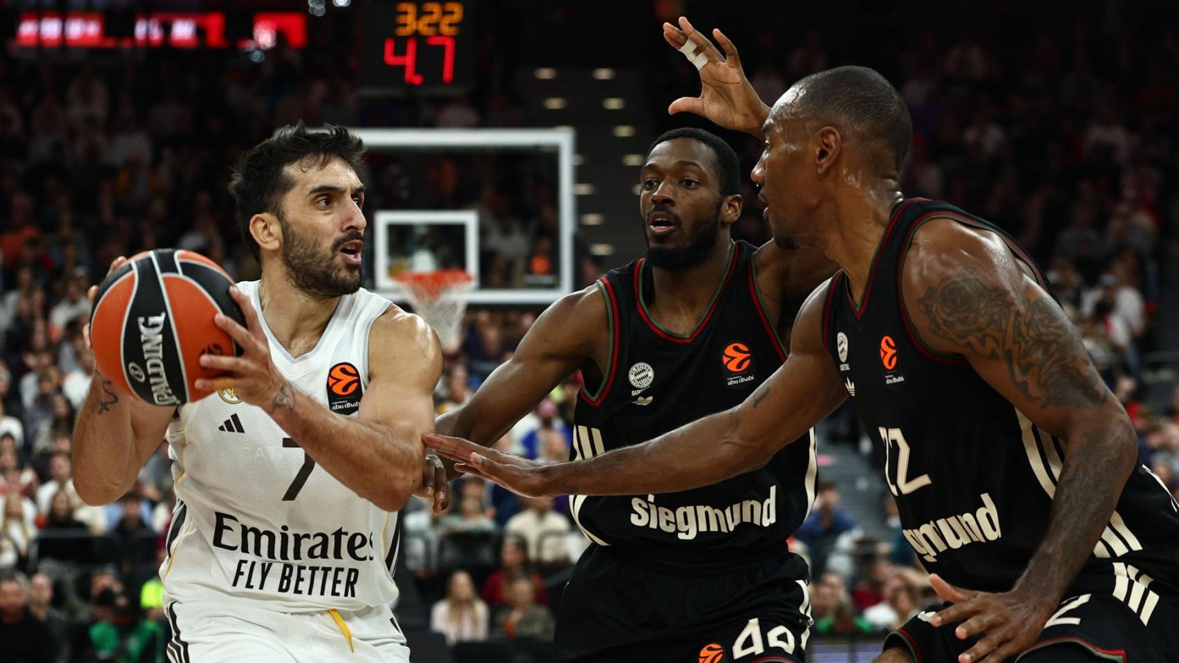 Campazzo, durante el partido contra el Bayern de Múnich.
